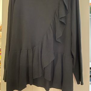 ELOQUII ruffle sweater